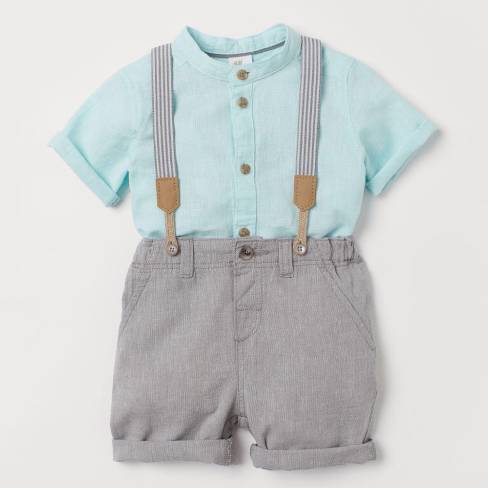 3 piece little boys outfit